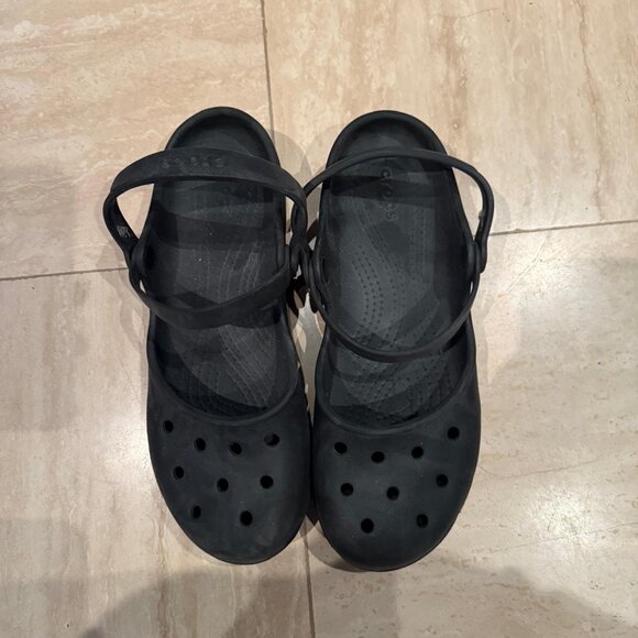 CROCS Black Mary Jane Clogs - Picture 3 of 3